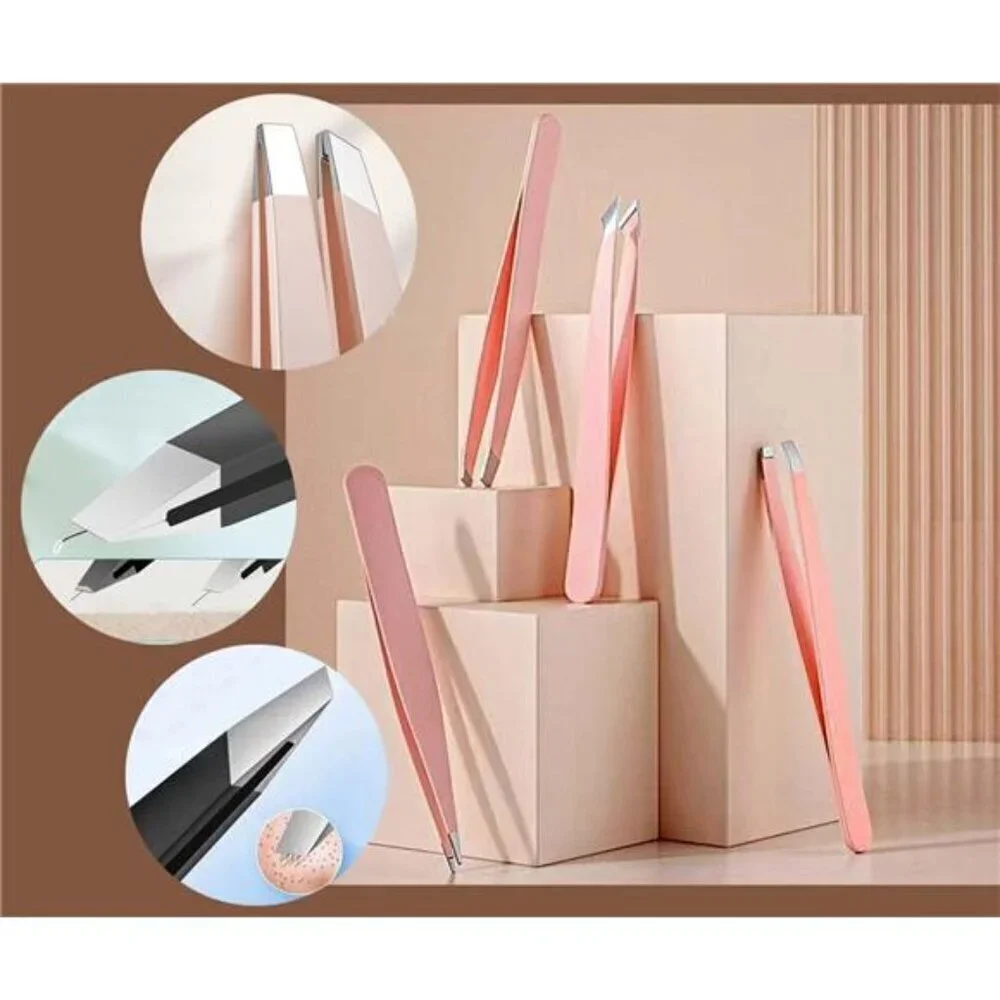 9-Piece Eyebrow Grooming Kit W/ Carrying Case - Razor, Scissors & Brush Tool Set